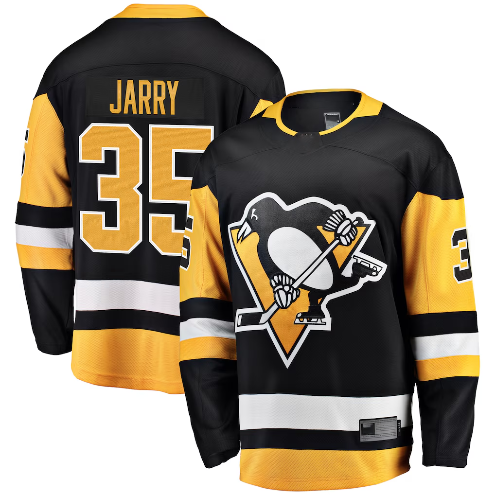 Kooe P.Penguins #35 Tristan Jarry Black Home Breakaway Player Jerseys