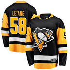 Kooe P.Penguins #58 Kris Letang Black Home Breakaway Jerseys