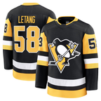 Kooe P.Penguins #58 Kris Letang Black Home Premium Jerseys