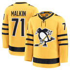 Kooe P.Penguins #71 Evgeni Malkin Gold Alternate Premium Player Jerseys