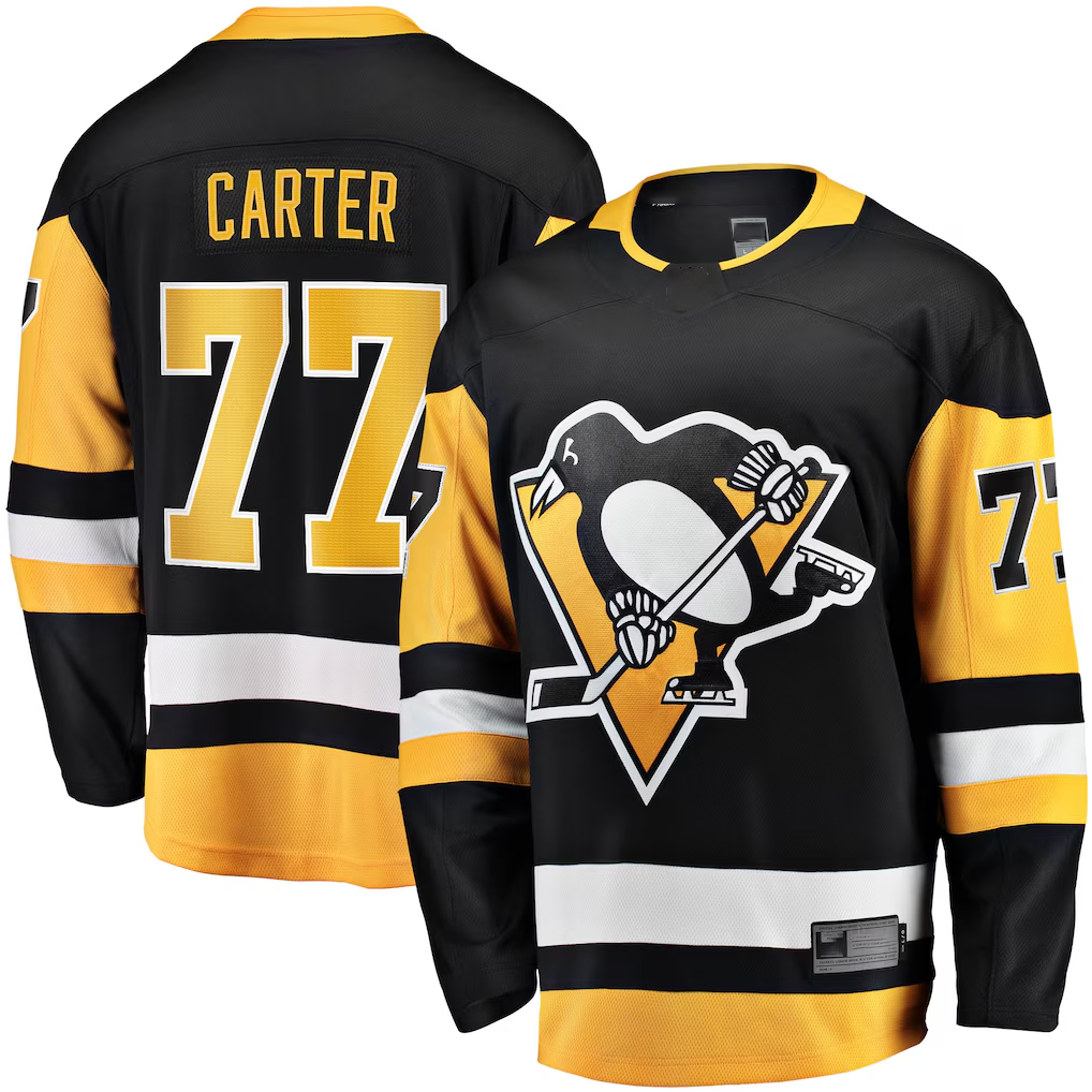 Kooe P.Penguins #77 Jeff Carter Black Home Breakaway Replica Jerseys