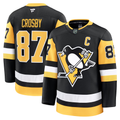 Kooe P.Penguins #87 Sidney Crosby Black Home Premium Jerseys