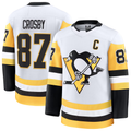 Kooe P.Penguins #87 Sidney Crosby White Away Premium Jerseys