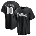 Kooe P.Phillies #10 J.T. Realmuto Player Black Alt Fashion Home Game Stitched Jerseys