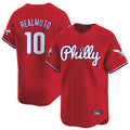Kooe P.Phillies #10 J.T. Realmuto Player Red Phillies & Eagles Vapor Premier Limited Stitched Jerseys