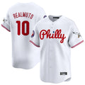 Kooe P.Phillies #10 J.T. Realmuto Player White Phillies & Eagles Vapor Premier Limited Stitched Jerseys