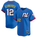Kooe P.Phillies #12 Kyle Schwarber Player Blue National League All-star Game Limited Stitched Jerseys