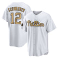 Kooe P.Phillies #12 Kyle Schwarber Player Gold All-Star Home Game Stitched Jerseys