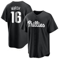 Kooe P.Phillies #16 Brandon Marsh Player Black Alt Fashion Home Game Stitched Jerseys