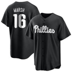 Kooe P.Phillies #16 Brandon Marsh Player Black Alt Fashion Home Game Stitched Jerseys
