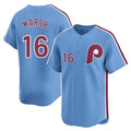 Kooe P.Phillies #16 Brandon Marsh Player Light Blue Game Stitched Jerseys