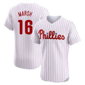 Kooe P.Phillies #16 Brandon Marsh Player White Home Limited Elite Stitched Jerseys