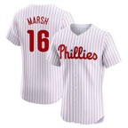 Kooe P.Phillies #16 Brandon Marsh Player White Home Limited Elite Stitched Jerseys