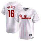 Kooe P.Phillies #16 Brandon Marsh Player White Home Limited Stitched Jerseys