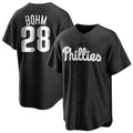 Kooe P.Phillies #28 Alec Bohm Player Black Home Game Stitched Jerseys