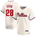Kooe P.Phillies #28 Alec Bohm Player Cream Home Limited Stitched Jerseys