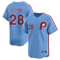 Kooe P.Phillies #28 Alec Bohm Player Light Blue Home Limited Stitched Jerseys