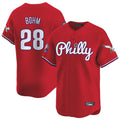 Kooe P.Phillies #28 Alec Bohm Player Red Phillies & Eagles Vapor Premier Limited Stitched Jerseys