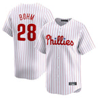 Kooe P.Phillies #28 Alec Bohm Player White Home Limited Stitched Jerseys
