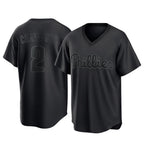 Kooe P.Phillies #2 Justin Crawford Player Black Pitch Fashion Limited T-shirt Stitched Jerseys