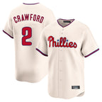Kooe P.Phillies #2 Justin Crawford Player Cream Home Limited Stitched Jerseys