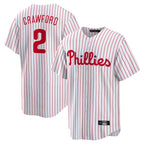 Kooe P.Phillies #2 Justin Crawford Player White Home Game Stitched Jerseys