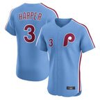 Kooe P.Phillies #3 Bryce Harper Player Light Blue Home Limited Elite Stitched Jerseys