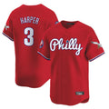 Kooe P.Phillies #3 Bryce Harper Player Red Phillies & Eagles Vapor Premier Limited Stitched Jerseys