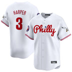 Kooe P.Phillies #3 Bryce Harper Player White Phillies & Eagles Vapor Premier Limited Stitched Jerseys