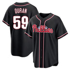 Kooe P.Phillies #59 Jhoan Duran Player Black Fashion Out Home Game Stitched Jerseys