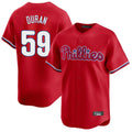 Kooe P.Phillies #59 Jhoan Duran Player Red Home Limited Stitched Jerseys