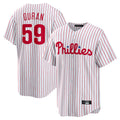 Kooe P.Phillies #59 Jhoan Duran Player White Home Game Stitched Jerseys