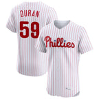Kooe P.Phillies #59 Jhoan Duran Player White Home Limited Elite Stitched Jerseys