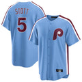 Kooe P.Phillies #5 Bryson Stott Player Light Blue Home Limited Game Stitched Jerseys