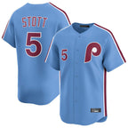 Kooe P.Phillies #5 Bryson Stott Player Light Blue Home Limited Stitched Jerseys