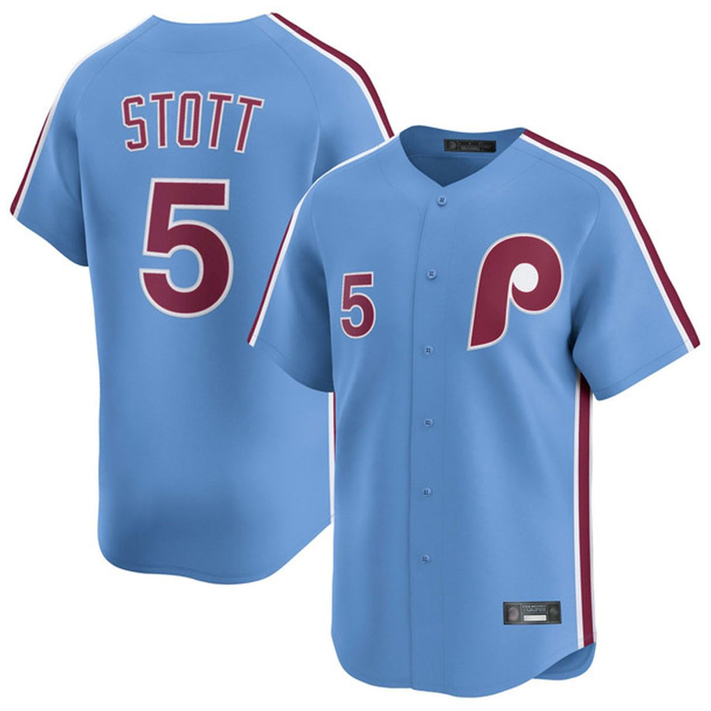 Kooe P.Phillies #5 Bryson Stott Player Light Blue Home Limited Stitched Jerseys