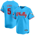 Kooe P.Phillies #5 Bryson Stott Player Light Blue Phillies & Eagles Vapor Premier Limited Stitched Jerseys