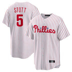 Kooe P.Phillies #5 Bryson Stott Player White Home Game Stitched Jerseys