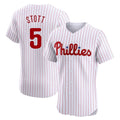 Kooe P.Phillies #5 Bryson Stott Player White Home Limited Elite Stitched Jerseys
