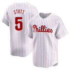 Kooe P.Phillies #5 Bryson Stott Player White Home Limited Stitched Jerseys