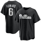 Kooe P.Phillies #6 Ryan Howard Player Black Alt Fashion Home Game Stitched Jerseys
