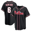 Kooe P.Phillies #6 Ryan Howard Player Black Fashion Out Home Game Stitched Jerseys
