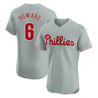 Kooe P.Phillies #6 Ryan Howard Player Gray Home Limited Elite Stitched Jerseys