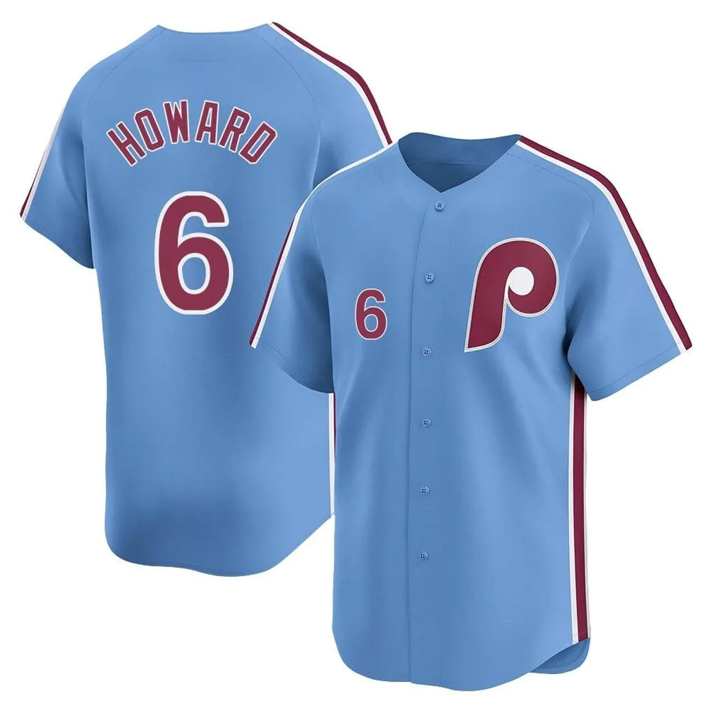 Kooe P.Phillies #6 Ryan Howard Player Light Blue Home Limited Stitched Jerseys