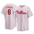 Kooe P.Phillies #6 Ryan Howard Player White Home Game Stitched Jerseys