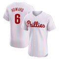 Kooe P.Phillies #6 Ryan Howard Player White Home Limited Elite Stitched Jerseys