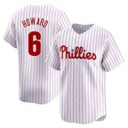 Kooe P.Phillies #6 Ryan Howard Player White Home Limited Stitched Jerseys