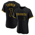 Kooe P.Phillies #7 Trea Turner Player Black Snake Skin City Home Limited Elite Stitched Jerseys