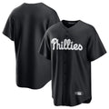 Kooe P.Phillies Blank Player Black Alt Fashion Home Game Stitched Jerseys