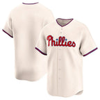 Kooe P.Phillies Blank Player Cream Home Limited Stitched Jerseys